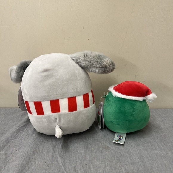 Squishmallow Holiday Ivy Dog 8” & Carol 5" Kellytoy 2022 NWT Plush Stuffed Chrty - Picture 3 of 10